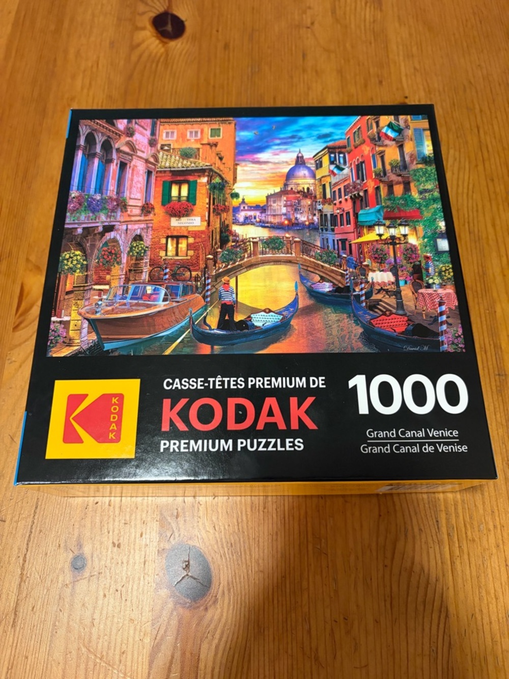 Kodak Venice Canal Puzzle - Vibrant Blue, Red, Yellow & Green Artwork